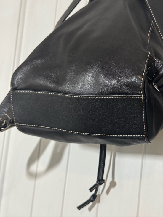 Coach 9569 Legacy Black Leather Drawstring Mini Backpack main image 9